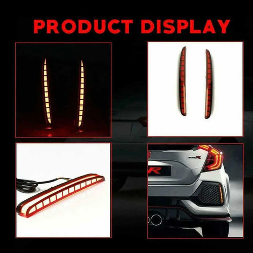 Luz De Freno Trasera Led Honda Civic Hatchback 2017+ Par Foto 2