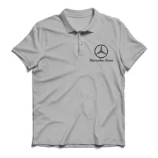 Remera Polo Chomba Hombre Caballero Bordada Mercedes-benz