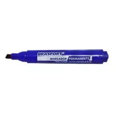 Caneta P/ Marcacao Pincel Brasfort Azul. Kit Com 12 Peças Cor Da Tinta Azul Cor Do Exterior Azul