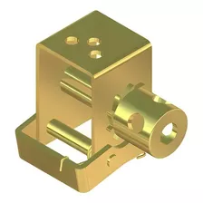 Catraca Ferro Carreta Fixa Para Cinta De Amarracao 50mm Cor Dourado