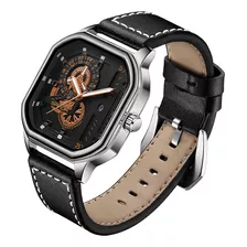 Reloj Sanda 7038 De Cuero Y Cuarzo Para Hombre