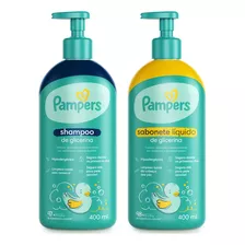 Shampoo + Sabonete Bebê Hipoalergênico - 400ml - Pampers