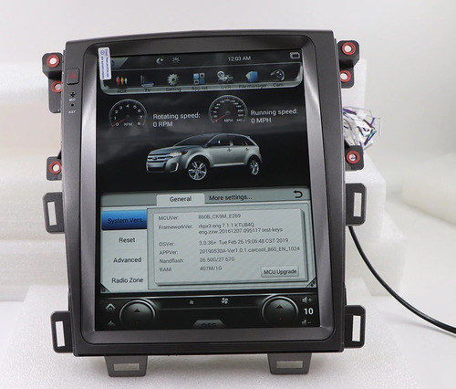 Tesla Ford Edge 2011-2014 Android Gps Touch Bluetooth Radio Foto 3