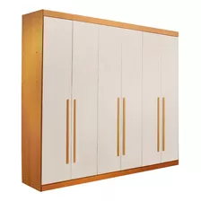 Guarda Roupa De Casal Grande Mdf Grafite 6 Portas 6 Gavetas