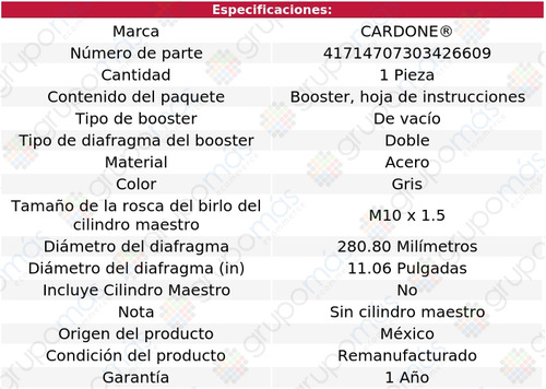 1 Booster Frenos Buick Roadmaster 94 Al 96 Cardone Reman Foto 5