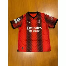 Camiseta Ac Milan 23/24 Rafa Leao Original