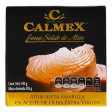 Lomo Solido De Atún En Aceite Calmex 6 Pz De 140 Gr C/u
