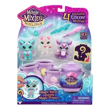 Magic Mixies Mixlings Set X4 Figuras Glitter Caldero Orig