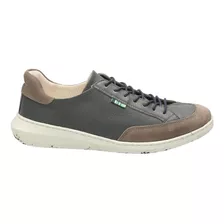 Zapatilla Cuero Rockford Gamboa Gris Oscuro Mujer