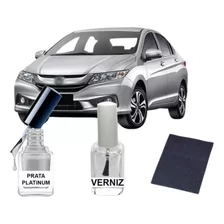 Tinta Tira Risco Automotivo Honda Cor Prata Platinum