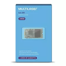 Ssd Multilaser Axis 500 240gb M.2 2242 Sata Ss204 Cor Preto