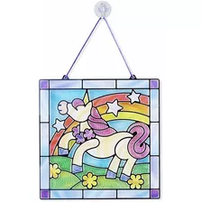 Melissa & Doug Stained Glass Hizo Fácil Actividad Kit, Artes