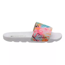 Chinelo Slide Stilo Alpargata Slide Floral Estampas Top