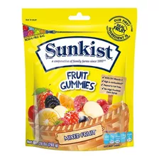 Bala De Goma Sunkist Mixed Fruit- Feita Com Fruta De Verdade