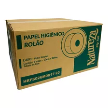 Papel Higiênico Rolão 300m Nobre 100% Celulose 8 Rolos Full