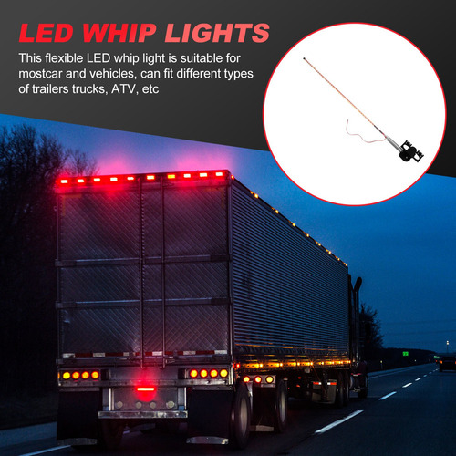 Antena Led Whip, 2 Unidades, Luces Led Para Camiones Foto 7