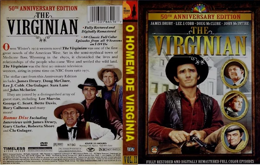 Dvd Série O Homem De Virgínia Vol. I I - Raríssimo (12dvds)