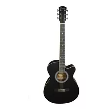 Guitarra Electroacustica Negra Mate Segovia Sgf238cebk