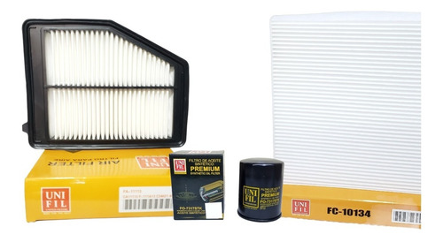 Kit Filtros Honda Civic 1.8l 2012-2015 Aire Aceite \u0026 Cabina  Foto 2