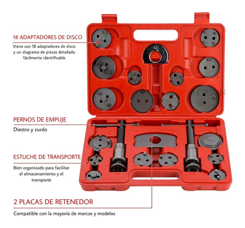 Set 22 Opresor Piston Frenos Cambiar Balatas Auto Universal Foto 3