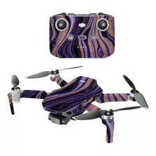 Skin De Vinilo Para Drone Dji Mini 2 - Purple Jewel.