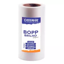 Bopp Bobina Brilho Para Laminação A4 Ofício 23cmx250m 01un