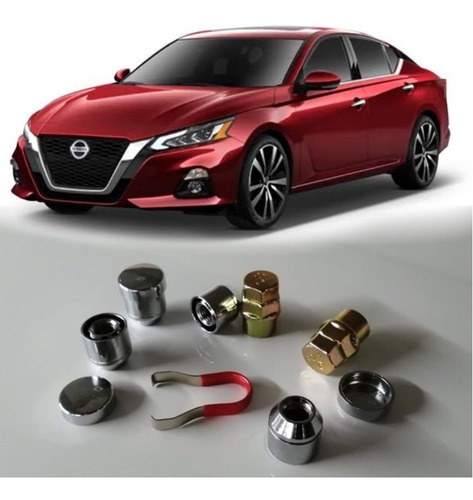 Birlos De Seguridad Ocultos Nissan Altima 2017-2020 2 Llaves Foto 2