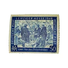 Estampilla Alemania 1948 Zona Ocupacion Aliada 50 Pf. 