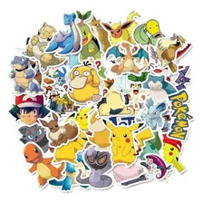 50 Stickers Calcomanias Pokémon