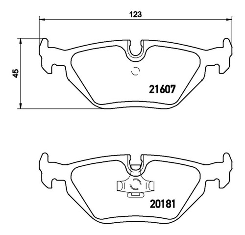 Kit Traseras Balatas Bajos Metales Brembo Bmw M3 95/99 Foto 3