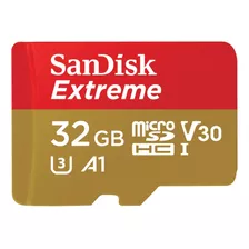 Memoria Micro Sd Clase 10 32gb Sandisk Extreme 4k Gopro Dron