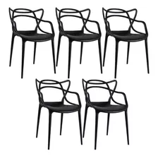 5 X Cadeiras Allegra Ana Maria Cozinha Jantar Cor Da Estrutura Da Cadeira Preto
