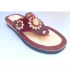 Huarache/sandalia De Piel Dama