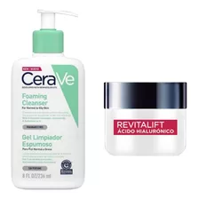 Combo Limpiador Espumoso Cerave + Crema Hidratante De Día 