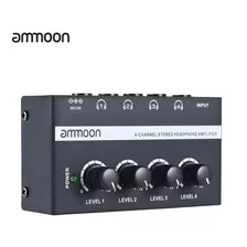 Amplificador De Fone De Ouvido Estéreo Ammoon Ha400 4 Can