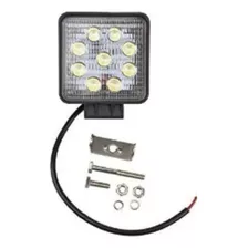 Foco Led Neblinero 27w Cuadrados 9 Led 4x4 - Generico