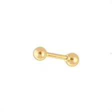 Piercing Em Ouro 18k Tragus Cartilagem Orelha Hélix 