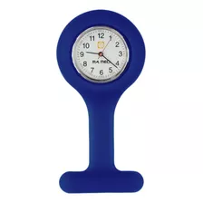 Relógio De Lapela Enfermagem Relógio Broche De Silicone Cor Azul