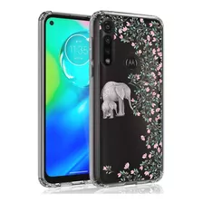 Funda Para Motorola Moto G Power, Vidrio Templado/elefante