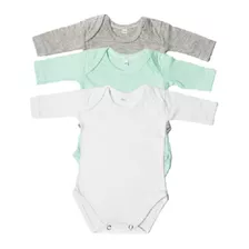 Body Para Bebés 0 A 24 Meses Pack X 3 100% Jersey De Algodón