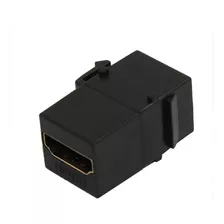 X - 10 Keystone Emenda Hdmi Fêmea 1.4 2.0 Embutir Preto