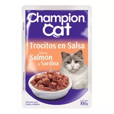 Sachet Champion Cat Adulto Salmón - Sardina 24 Un