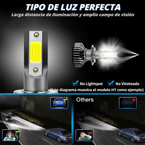 Kit Focos Led 12000lm H1 H7 H11 9005 9006 H4 Para Chevrolet Foto 5