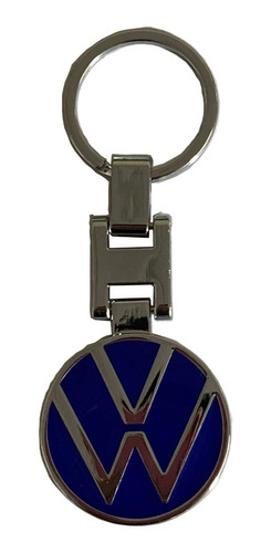 Llavero Emblema Logo Volkswagen Azul Metal Foto 2