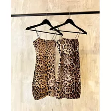 Vestido Cordon - Animal Print - Leopardo