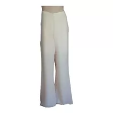 Pantalon, Gasa, Fiesta, Novia, Crema, Sobrecapa Adelante, L