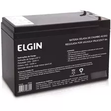 10 Elgin 12v 7ah (real) Vrla Selada - Para Uso Em No-break