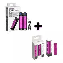 Pack Efest Cargador + 2 Baterias 18650 3000mah 35a Original