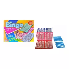 Bingo Jogo Divertido 10 Cartelas + 75 Números De Plástico