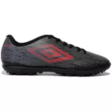 Chuteira Society Umbro Fast - Vermelho/preto